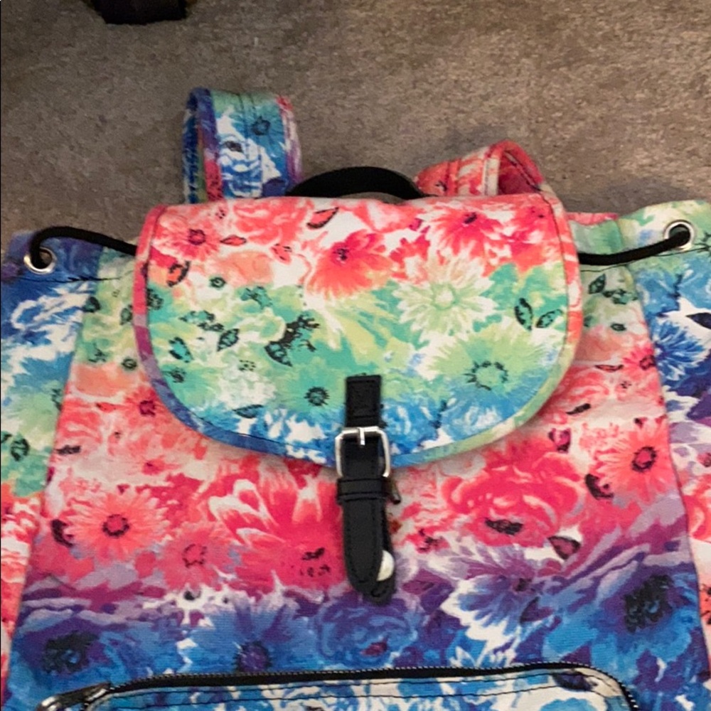 Pink Flower Backpack - image 4